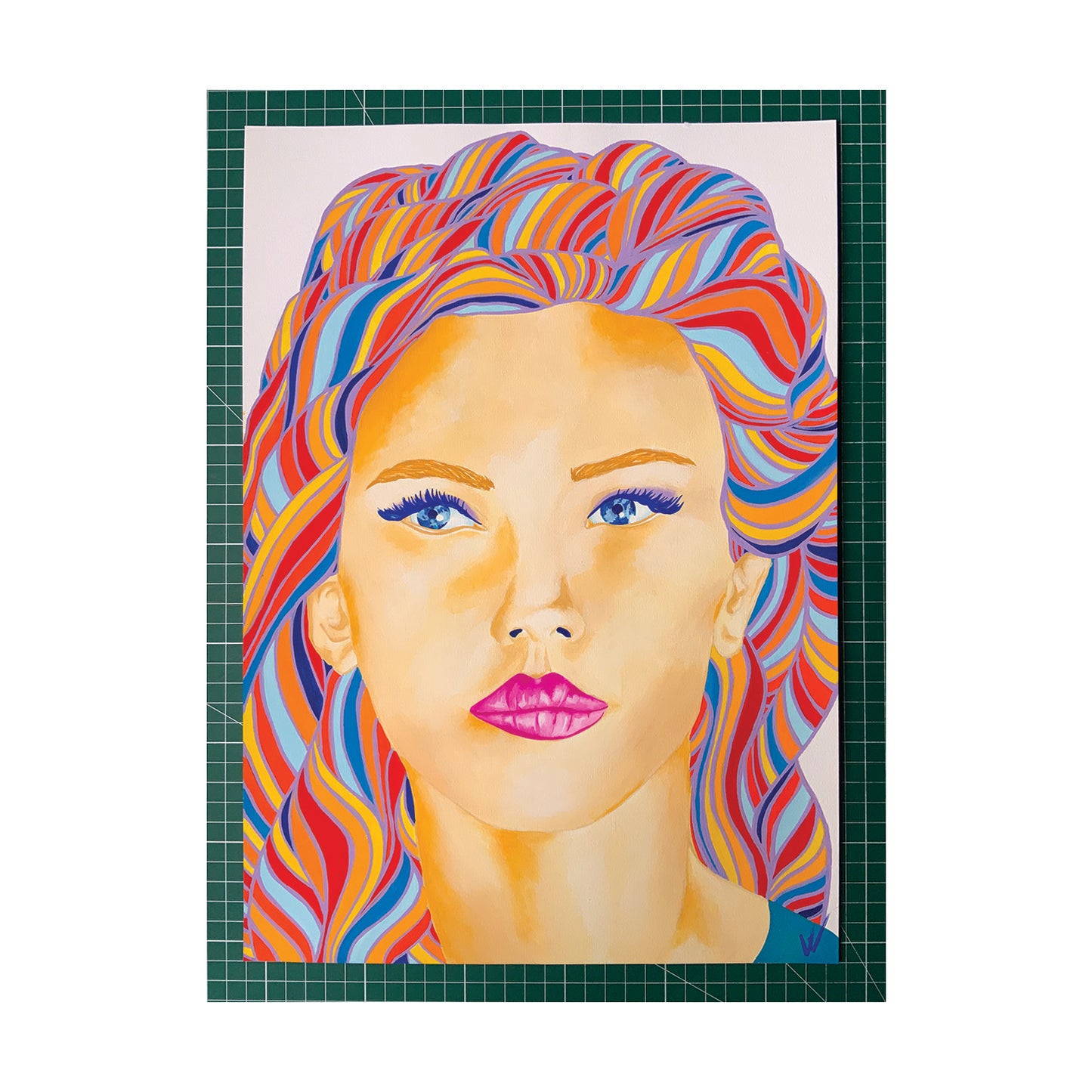 Œuvre originale intitulée "Réflexion"